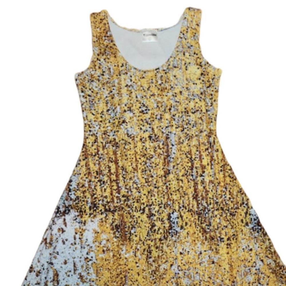 COWCOW Glitter Sequin Print Dress || Small EUC